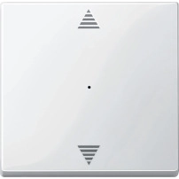 Капак за ключ KNX 1 пуш бутон -стрелки Горе/Долу, полярно бяло, System M