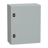 SCHNEIDER ELECTRIC Enclosure Spacial CRN plain door w/o mount.plate. H500xW400xD200 IP66 IK10
