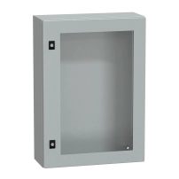 Табло Spacial CRN с прозрачна врата без монтажна плоча, H700xW500xD200 IP66 IK08 RAL7035..