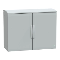 Табло за стоящ монтаж, полиестер PLAT отворен капак с козирка 750x1000x420 IP44