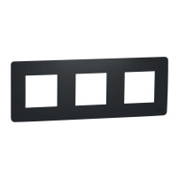 Тройна  рамка-Unica Studio frame anthracite