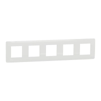 Петорна рамка 5gangs Unica Studio frame white