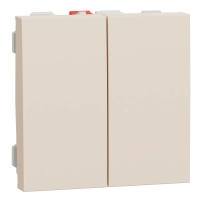 Сериен ключ Double one-way switch 10A 2 modules, сл.кост