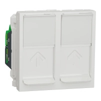 Двойна розетка RJ45, кат. 5 UTP, 2 модула