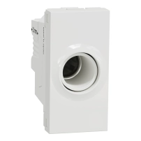 Fuse holder, New Unica, 16A, 230V, 1 module, white