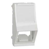Централна плоча, New unica, 1 x RJ45, SOne, 1м, наклонена, антибактериална, бяла