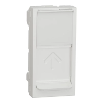 Централна платка, New unica, 1 x RJ45, SOne, 1 м, прав, щора, бял