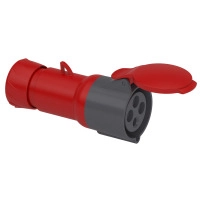 Евро контакт подвижен 32A 3P+E IP44
