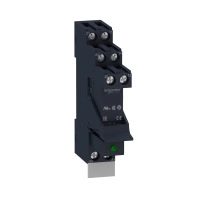 Интерфейс реле с основа, Harmony, предварително сглобено, 8A, 2CO, с LED,  верига за защита, 230V AC, 32500Ohm съпротивление на намотка