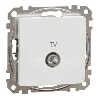 SCHNEIDER ELECTRIC TV connector intermediate 10dB, Sedna, white
