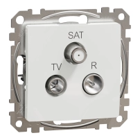 TV/R/SAT розетка 7db, Sedna, бял