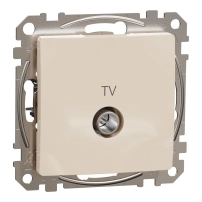 TV розетка 7db, Sedna, крем