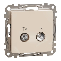 TV/R конектор 7db, Sedna, крем