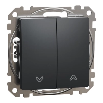 SCHNEIDER ELECTRIC Switch, Sedna, 10AX, 250V, anthracite