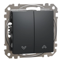 SCHNEIDER ELECTRIC Roller blind push-button 10A, Sedna, anthracite
