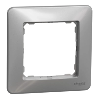 SCHNEIDER ELECTRIC 1-gang frame, aluminium, Sedna Design