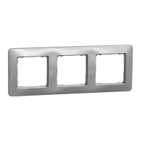 SCHNEIDER ELECTRIC 3 gang frame, aluminium, Sedna Design