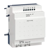 SCHNEIDER ELECTRIC Discrete IO extension module, Zelio Logic SR2 SR3, 10 IO, 24V DC