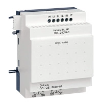 SCHNEIDER ELECTRIC Discrete IO extension module, Zelio Logic SR2 SR3, 10 I/O, 100-240V AC
