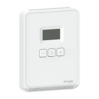 SCHNEIDER ELECTRIC SmartX temperature sensor , LCD display, setpoint override, cover included