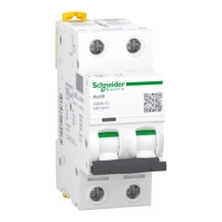 SCHNEIDER ELECTRIC Miniature circuit breaker iC60N, 2P, 13A, C curve