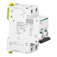 SCHNEIDER ELECTRIC MCB iC60N, 2P, 4A, C