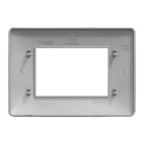 SCHNEIDER ELECTRIC Cover frame New Unica 3-gang color white