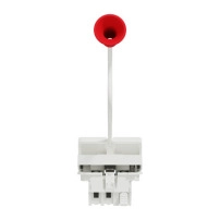 SCHNEIDER ELECTRIC Push-button, New Unica, + NO push-button, 10A, 2M, screwless terminals, white