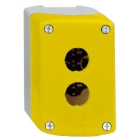 SCHNEIDER ELECTRIC Empty control station, plastic, dark grey lid, for push button 22mm, 2 cut outs