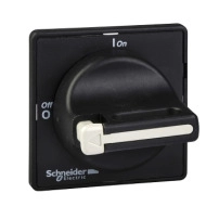SCHNEIDER ELECTRIC Red handle, yellow front, 1-3 padlocking, 4 screws fixing, for V5/V6