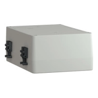 Key selector switch, Easy Harmony XB2, metal, black, 22mm, key no 455, 2 positions, stay put, 2 side pull out, 1NO
