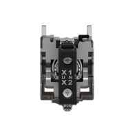 SCHNEIDER ELECTRIC Pilot light, metal, red flush mounted, 30mm, LED, plain lens, 230..240V AC