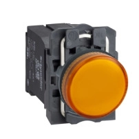 PB YELLOW FLUSH 1NO+1NC NO MARK