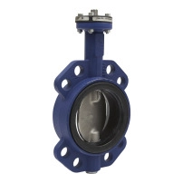VF208W Butterfly Valve, 2-Way, DN100, Wafer Flanged, 316 SS Disc, EPDM Liner, Kvs 760 m?/h, Max ?P 600 kPa