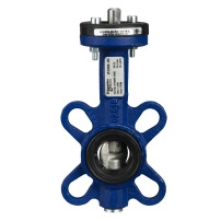 VF208W Butterfly Valve, 2-Way, DN25, Wafer Flanged, 316 Stainless Steel Disc, EPDM Liner, Kvs 26 m?/h, Max ?P 600 kPa