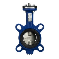 VF208W Butterfly Valve, 2-Way, DN65, Wafer Flanged, 316 Stainless Steel Disc, EPDM Liner, Kvs 260 m?/h, Max ?P 600 kPa