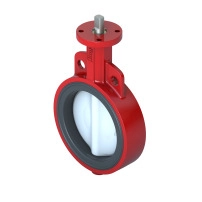 VF299W 2-Way Low Pressure Butterfly Valve, DN250, Wafer Flanged, Nylon Disc, Kvs 12004 m?/h, Max ?P 350 kPa