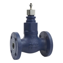 VGS211F Globe Valve for Steam upto 200 °C, 2-Way, Flanged, DN25, Kvs 10 m?/h, Stainless Steel Trim, Stem Down Closed.