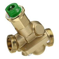 SpaceLogic VP228E PIBCV (PICV), 2-Way, PN16, DN20, G1 Ext. Thread, Std Flow: 0.18...0.9 m?/h (...0.25 l/s), No PT plugs