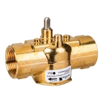 Erie Zone Valve, 2-Way, PN16, DN20 (3/4"), Rp Thread, Kvs 2.2 m?/h (Cv 2.5), Pop-Top Actuator Connection, Brass Body