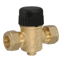 VZ219C Zone Valve, 2-Way, PN16, DN15, 15mm O/D Compression, Kvs 2.0 m?/h, 5.5 mm Stroke.