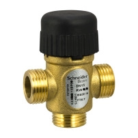 VZ319E Zone Valve, 3-Way, PN16, DN15, G1/2 External Thread, Kvs 1.0 m?/h, 5.5 mm Stroke.