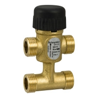 VZ408E Zone Valve, 3-Way with Bypass, PN16, DN15, G1/2 External Thread, Kvs 0.6 m?/h, 2.5 mm Stroke.