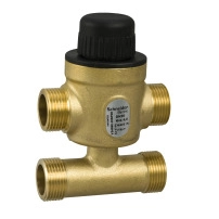 VZ408E Zone Valve, 3-Way with Bypass, PN16, DN20, G3/4 External Thread, Kvs 4.0 m?/h, 2.5 mm Stroke.