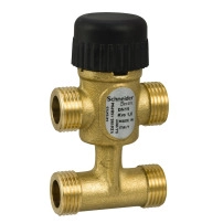 VZ419E Zone Valve, 3-Way with Bypass, PN16, DN15, G1/2 External Thread, Kvs 1.0 m?/h, 5.5 mm Stroke.