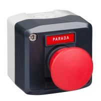 Complete control station, Harmony XALD, 1 pushbutton bo