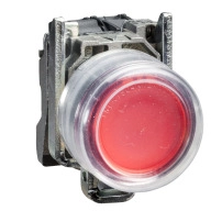 SCHNEIDER ELECTRIC Push button, projecting, red, 22mm, spring return, booted, 1NC