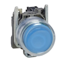 SCHNEIDER ELECTRIC Complete push button, blue, Ø22mm, spring return, 1NO, ATEX