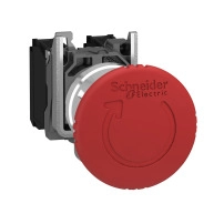SCHNEIDER ELECTRIC Emerg.stop button, red, trigger latching turn to release,2NC