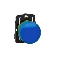 Pilot Light grey plast blue LED 110 120V
